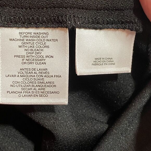 Nine West Pants Women 10 Black Trouser Sailor Nautical Corp Academia Gold Button - Picture 5 of 12